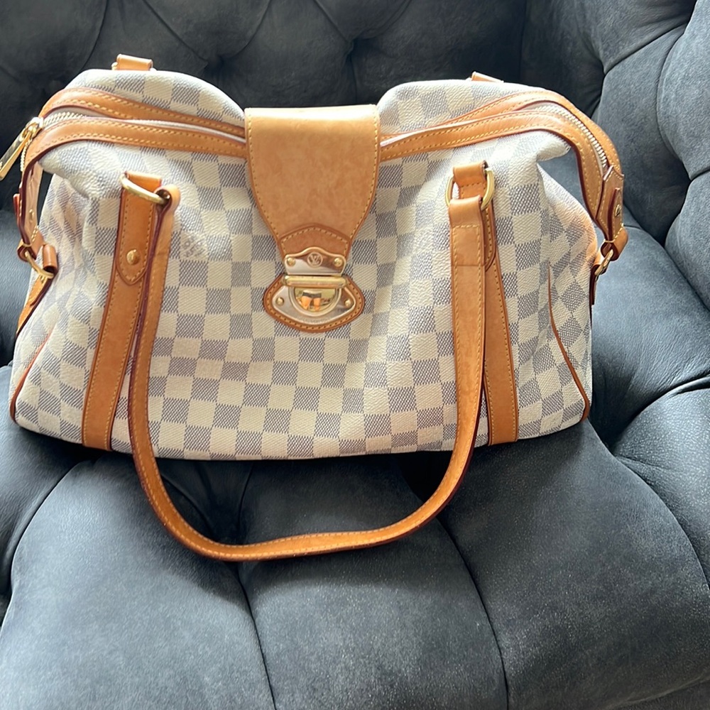 Louis Vuitton Stresa GM Damier Azur Shoulder Bag